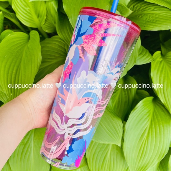💐LAST ONE💕Starbucks 2023 Tropic Floral See through Venti Cold Cup Tumbler - Picture 4 of 14
